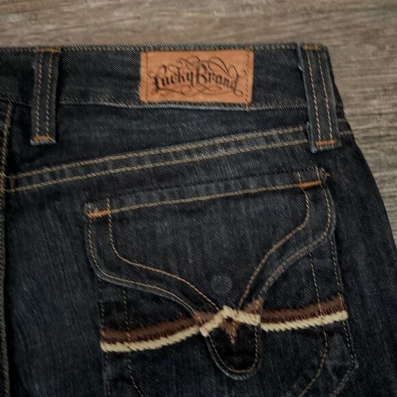 Lucky Brand Dark Blue Lola Boot Cut Jeans Size 4/27 - Picture 7 of 9